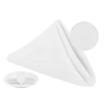 Sofrito Thick Heavy Duty 240 GSM Table Cloth Napkin Washable 200+ Times White