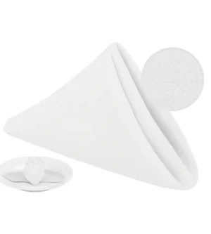 Sofrito Thick Heavy Duty 240 GSM Table Cloth Napkin Washable 200+ Times White