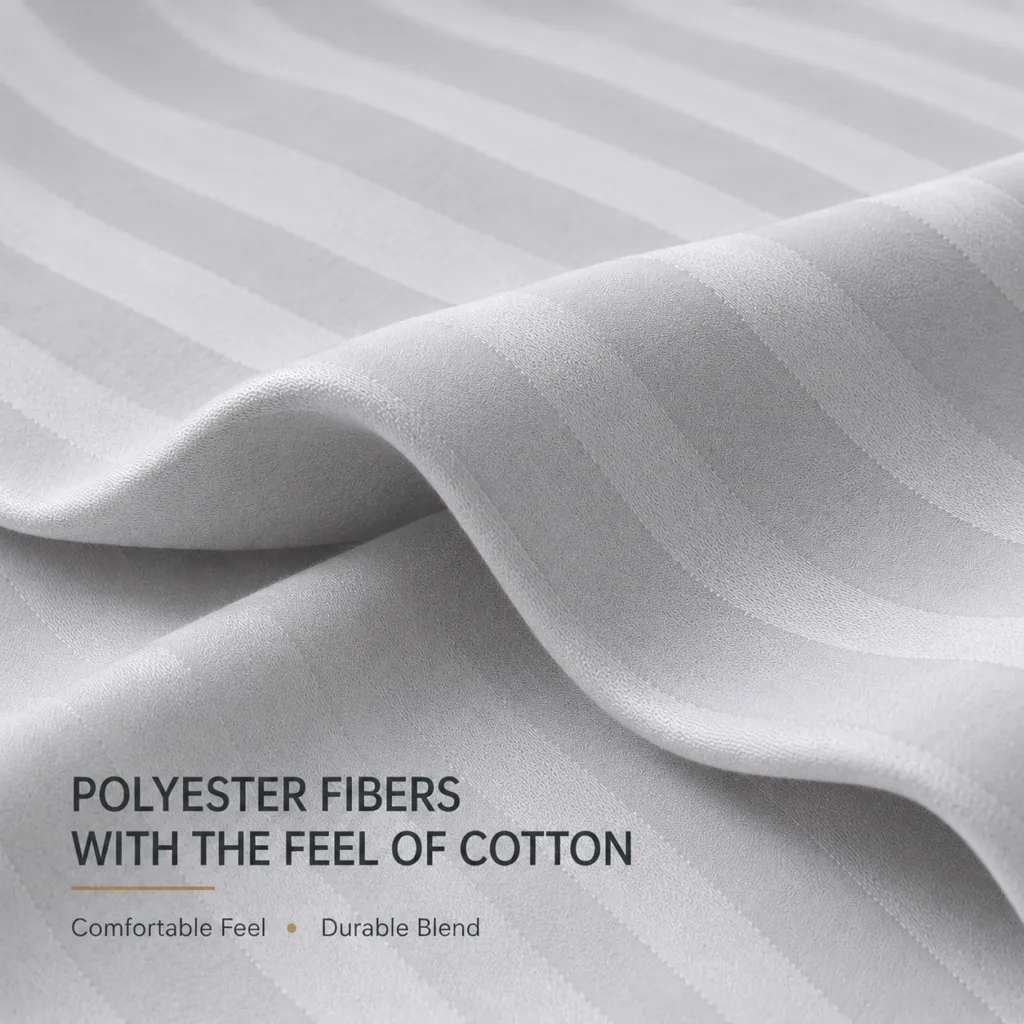 Sofrito Flat Bedsheet Glace Cotton Striped- 300 TC bedsheet