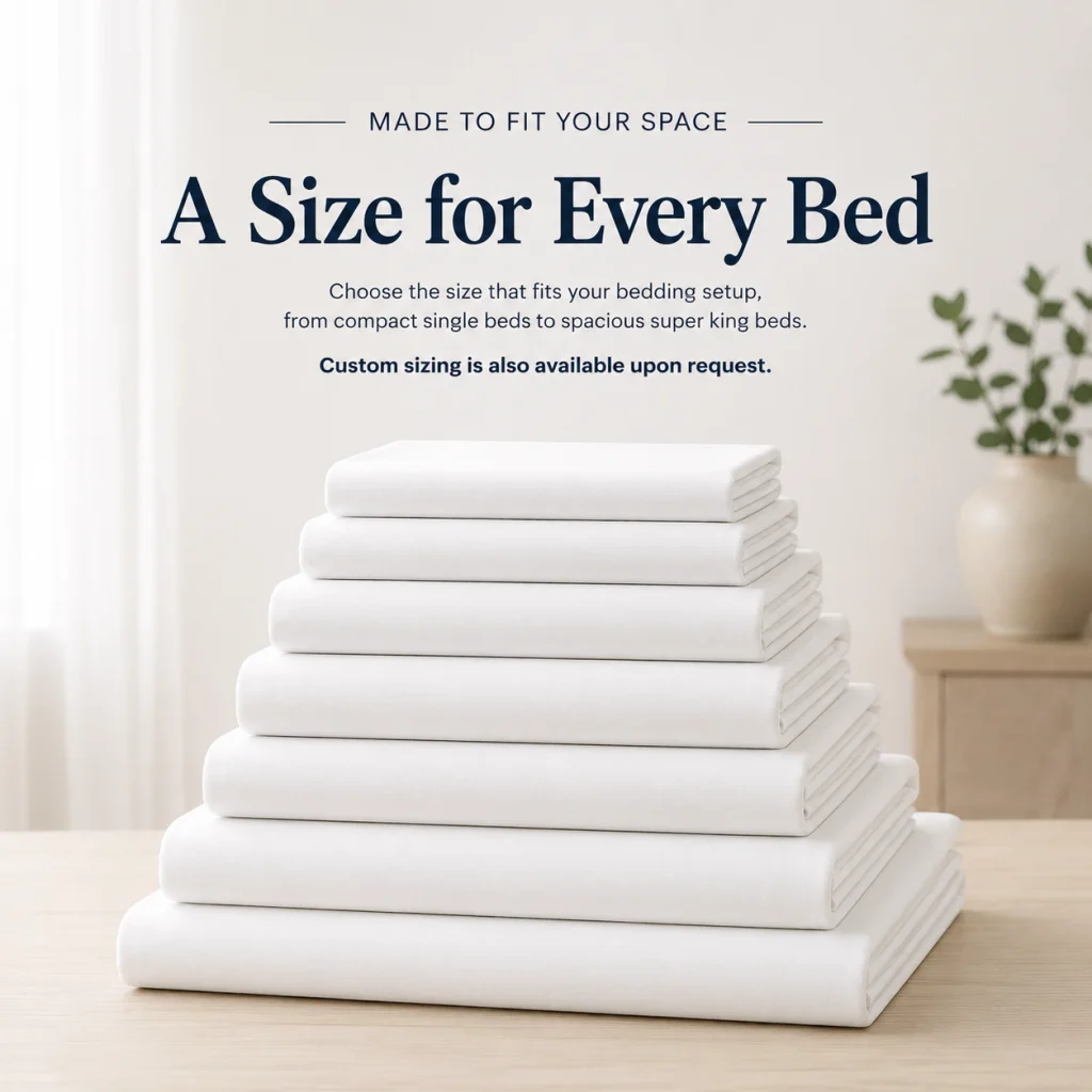 Sofrito 100% Cotton Bedsheet (Flat) P20S - 120 TC - Plain - White Cotton Bedsheet
