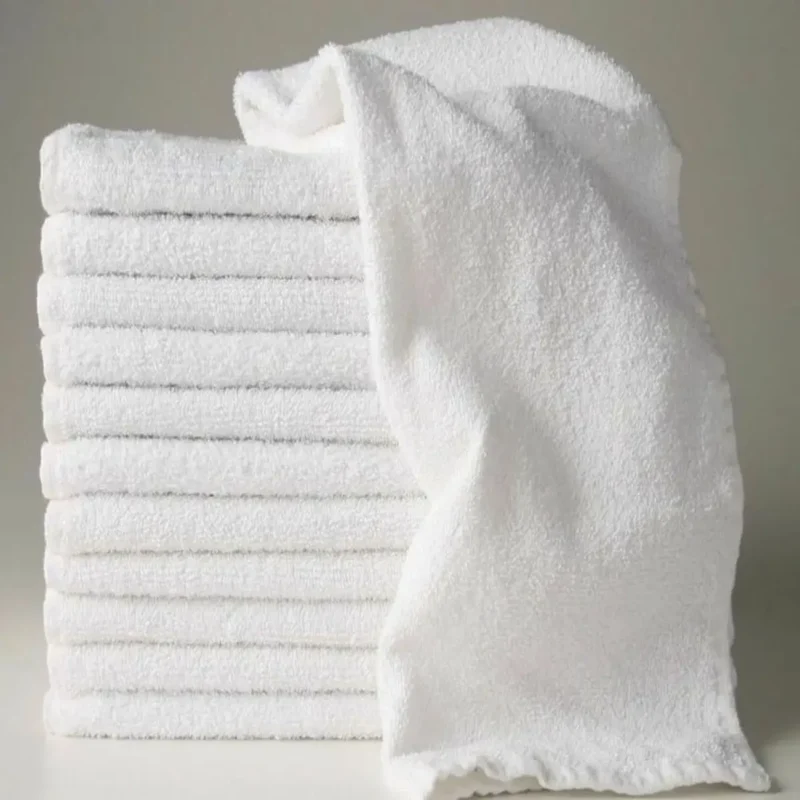 sofrito terry hand towel white