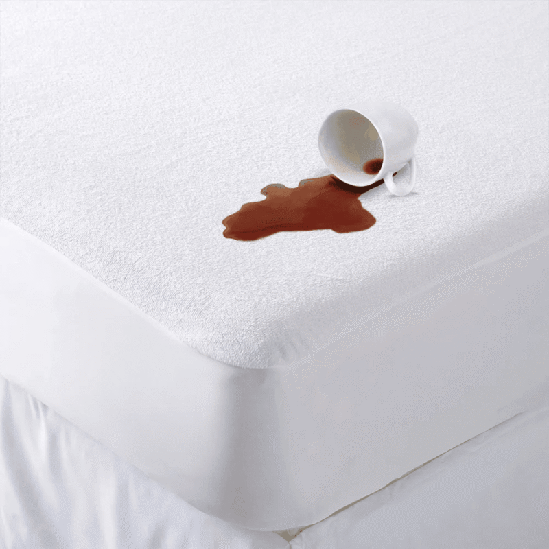 Sofrito Terry Mattress Protector white
