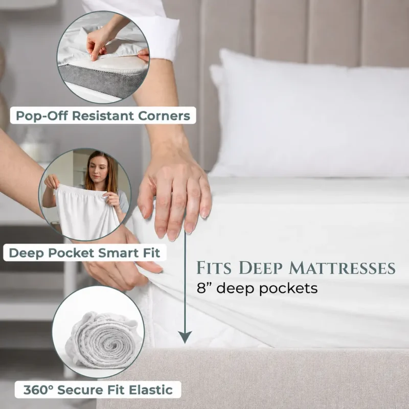 100% Cotton Bedsheet (Fitted)