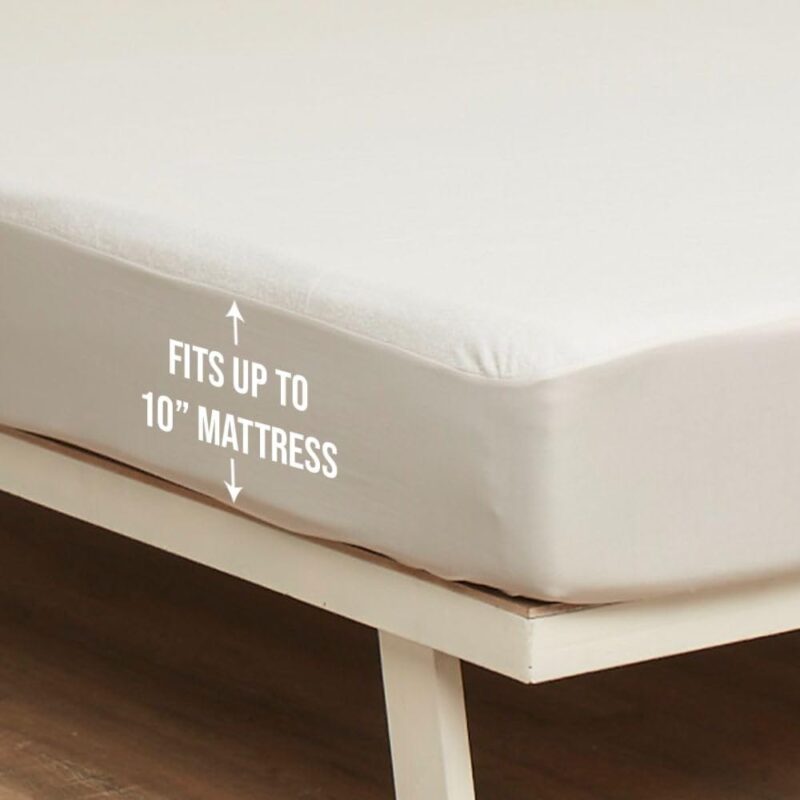 Sofrito Terry Mattress Protector white
