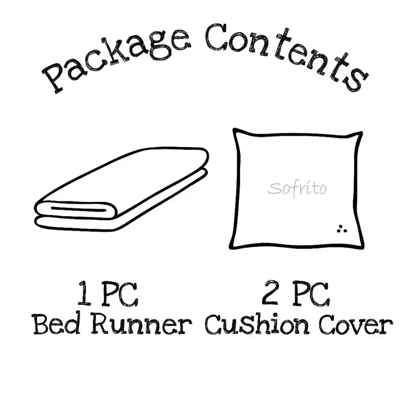 bed runner package contain