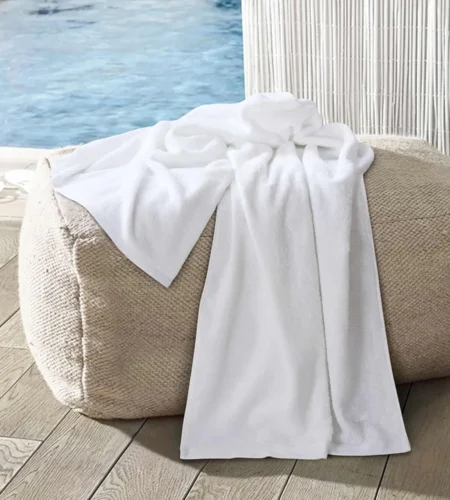 Sofrito Hotel Terry Bath Towel ring spun cotton white