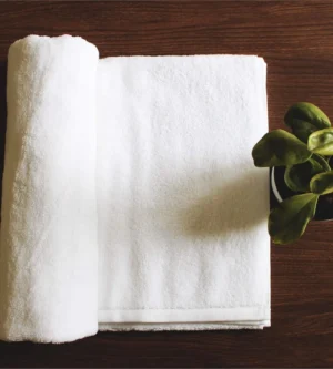 Sofrito Hotel Terry Bath Towel ring spun cotton white