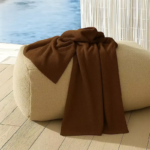 Sofrito Hotel Terry Bath Towel ring spun cotton brown