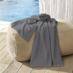 Sofrito Hotel Terry Bath Towel ring spun cotton grey