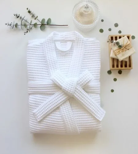 Sofrito 100% Cotton Bath Robe - Waffle