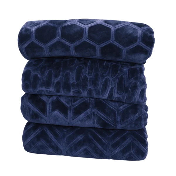 Sofrito Mink Blanket navy blue