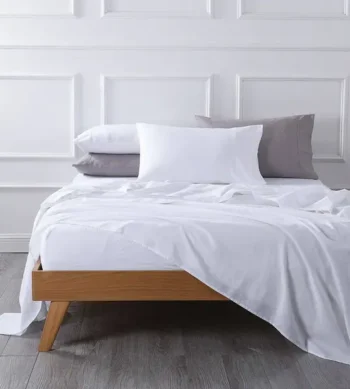 Sofrito flat 100% cotton bedsheet plain white