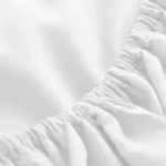 sofrito fitted bedsheet glace cotton plain white