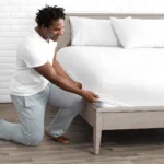 sofrito fitted bedsheet glace cotton plain white