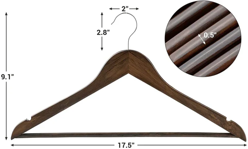 wooden hanger walnut