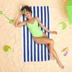 Sofrito pool towel blue