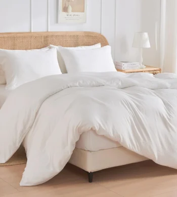 Sofrito Duvet / Comforter Cover Glace Cotton 300 TC Plain White
