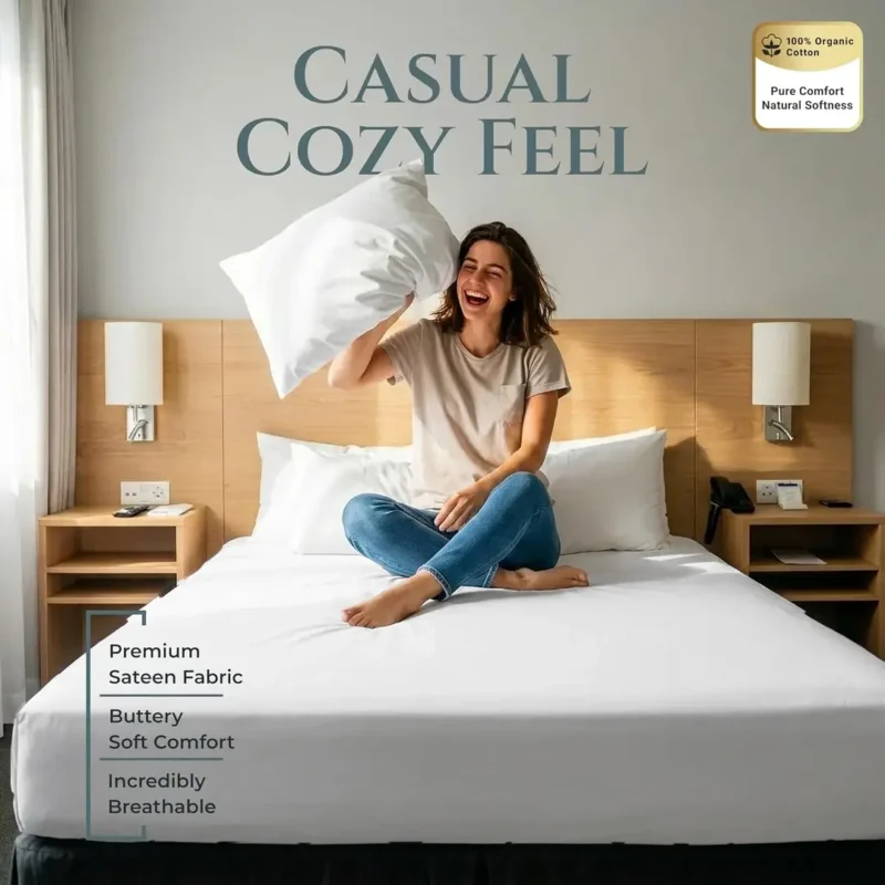100% Cotton Bedsheet (Fitted)