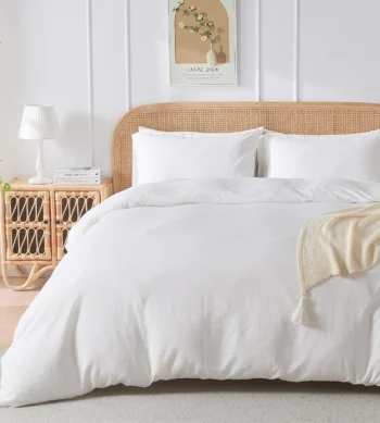 Sofrito Duvet / Comforter Cover Glace Cotton 300 TC Plain White