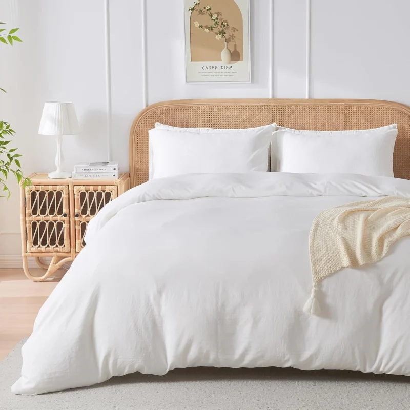 Sofrito Duvet / Comforter Cover Glace Cotton 300 TC Plain White