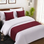 Sofrito Bed Runner Velvet Ultrasonic with Cushion Cover