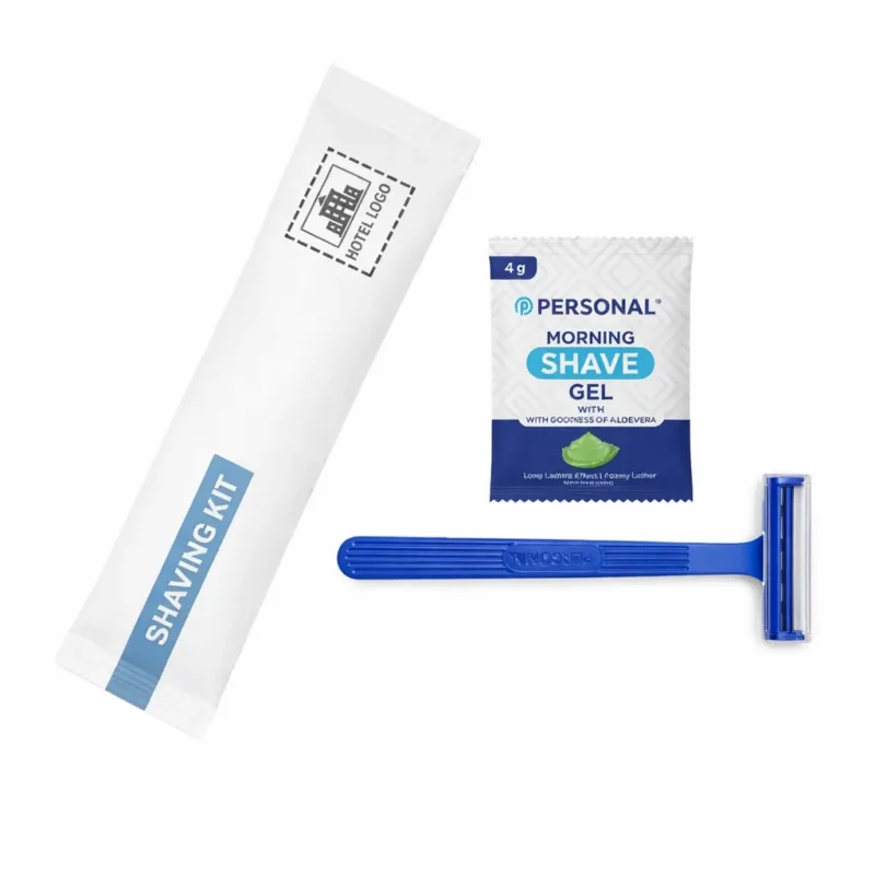hotel shaving kit with branding