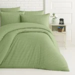 sofrito duvet / comforter cover glace cotton stripes olive green sofrito duvet / comforter cover glace cotton stripes olive green