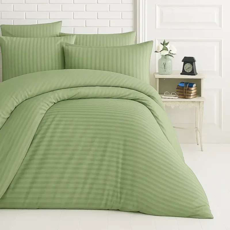sofrito duvet / comforter cover glace cotton stripes olive green sofrito duvet / comforter cover glace cotton stripes olive green
