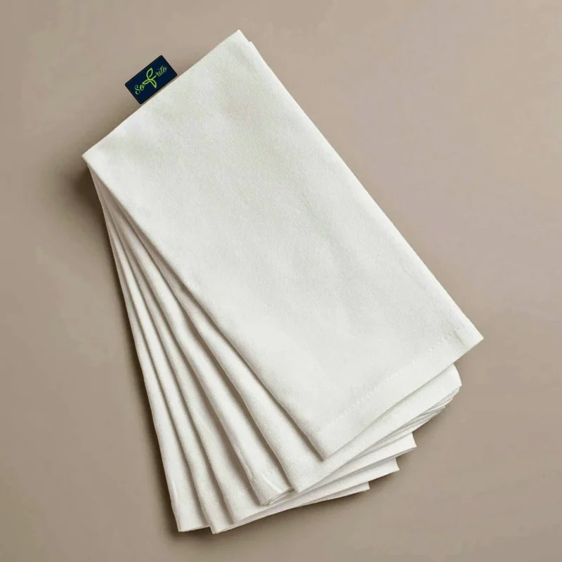 Table Napkin Plain 20s Cotton White