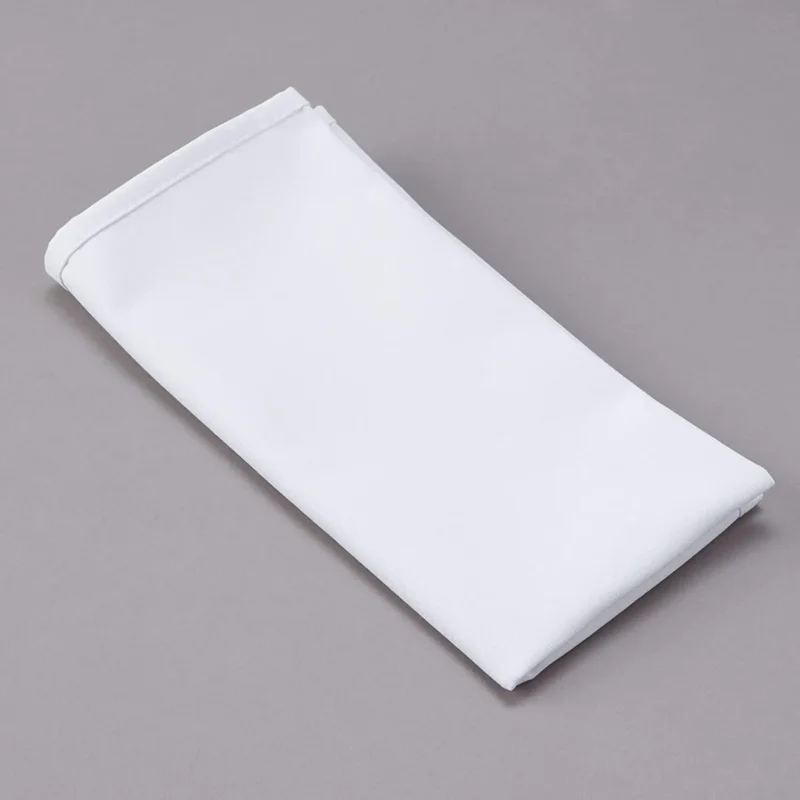 Table Napkin Plain 20s Cotton White Table Napkin Plain 20s Cotton White