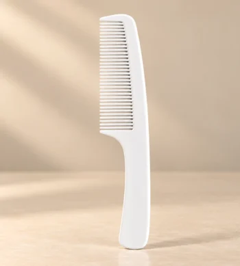 Hotel Comb with Handle - White - Loose