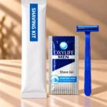 Hotel Shaving Kit with Shaving Gel & Disposable Razor - Signature Wrap (Single Use)