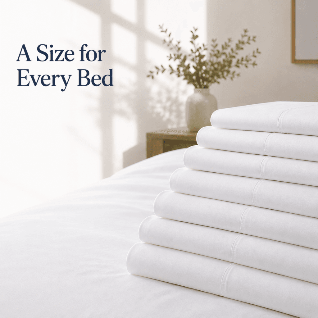 Sofrito 100% Cotton Bedsheet (Flat) - Percale Finish - Plain - White | Anti Pilling Processed Fabric 100% cotton bedsheet