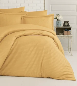 sofrito duvet / comforter cover glace cotton stripes Gold