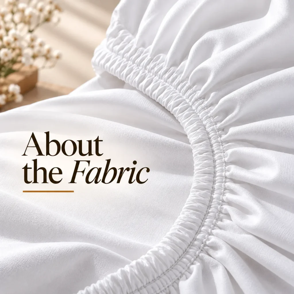 Sofrito 100% Cotton Bedsheet (Fitted) Sateen Finish Plain White for Hotels & Bulk Use Sofrito 100% Cotton Bedsheet (Fitted) Sateen Finish Plain White 100% cotton bedsheet