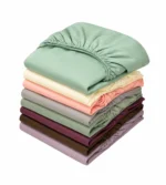 Sofrito Bedsheet (Fitted) Glace Cotton 300 TC - Plain