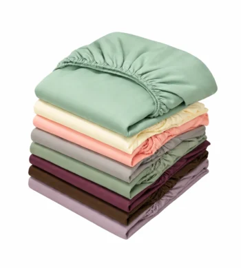 Sofrito Bedsheet (Fitted) Glace Cotton 300 TC - Plain