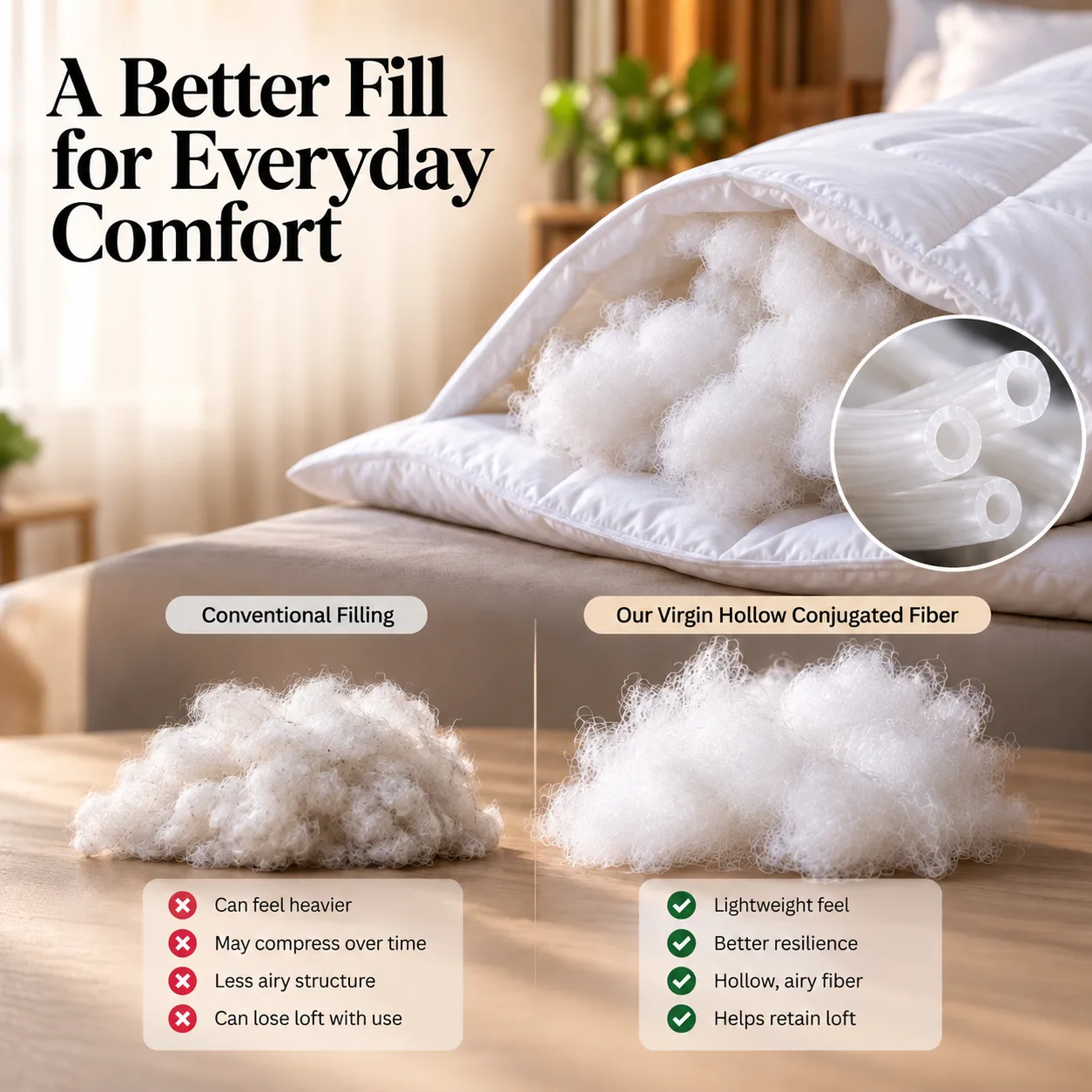 Sofrito Hotel Duvet / Comforter / Quilt - Hollow Conjugated Fiber for Hotels & Bulk Use Sofrito Hotel Duvet / Comforter / Quilt - Hollow Conjugated Fiber duvet