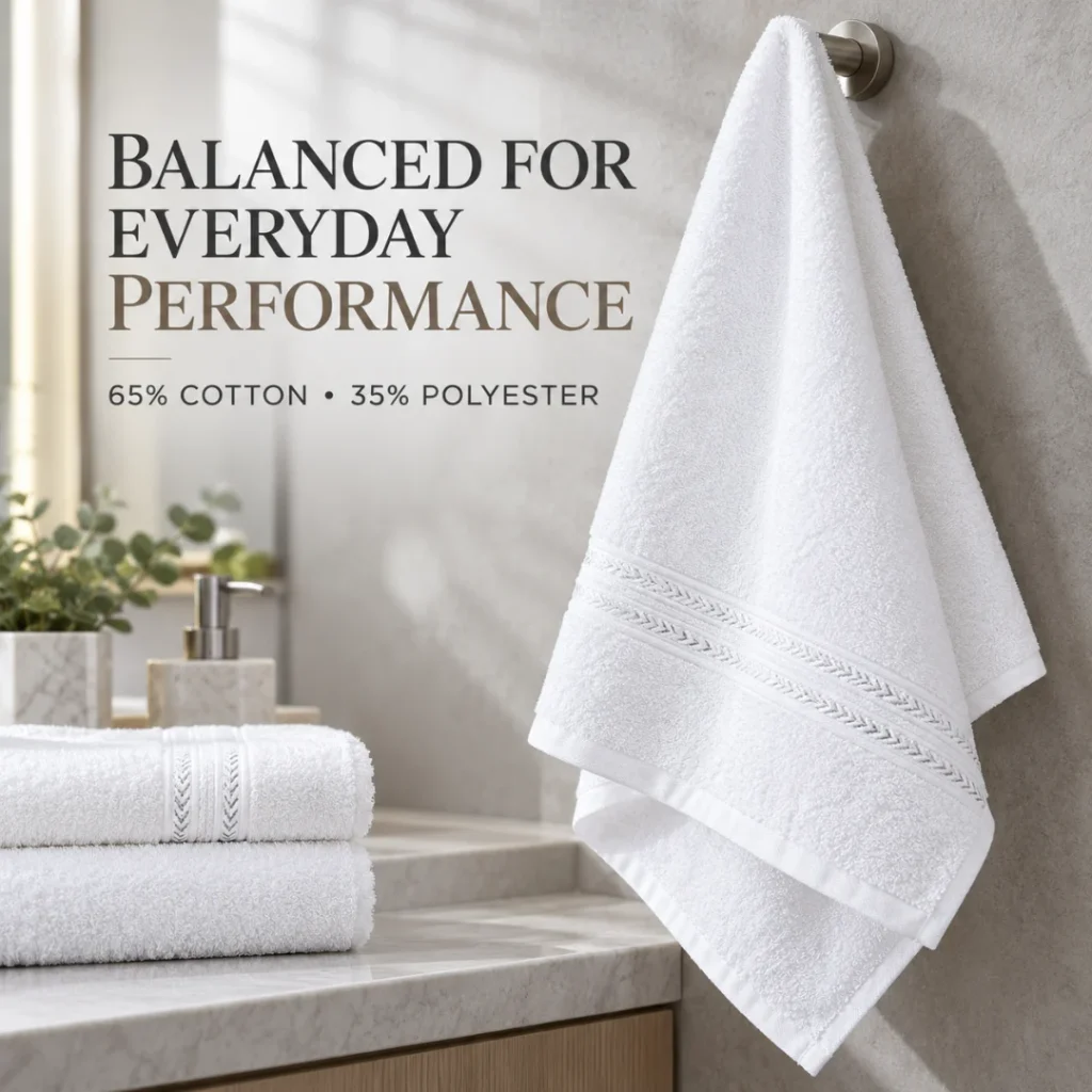 Sofrito Hotel Terry Bath Towel - Regular Series - 65% Cotton 35% Polyester - White for Hotels & Bulk Use Sofrito Hotel Terry Bath Towel - Regular Series - 65% Cotton 35% Polyester - White hotel bath towel