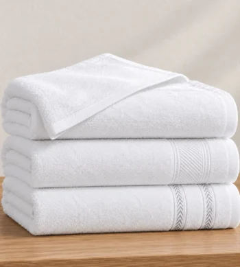 Sofrito Hotel Terry Bath Towel - Regular Series - 65% Cotton 35% Polyester - White