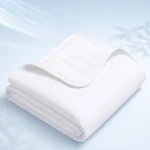 Sofrito Dohar / Summer Blanket - Highly Breathable 100% Natural Cotton Percale Finish - White