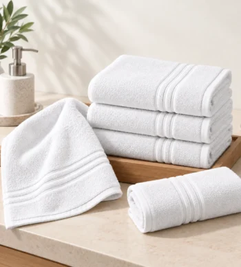Sofrito Terry Hand Towel Regular Series - 65% Cotton 35% Polyester - White