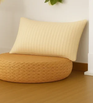 sofrito pillow cover glace cotton stripes mellow mocha