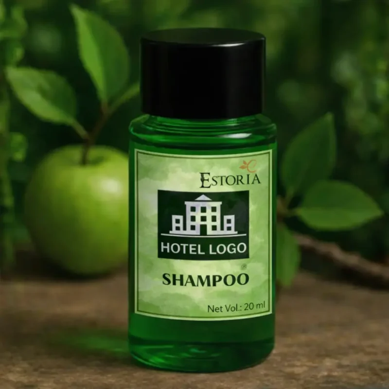 Estoria hotel shampoo with branding Estoria hotel shampoo with branding