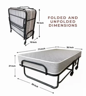 rollaway bed iron metal
