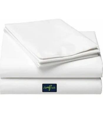 Sofrito flat cotton bedsheet plain white