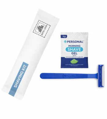 hotel shaving kit with branding