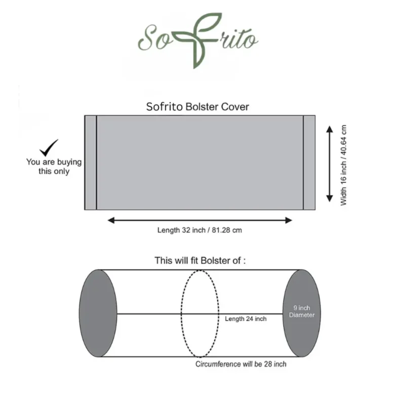 Bolster cover diameter