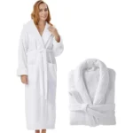 Sofrito Luxury 100% Cotton Terry Soft & Plush Bath Robe White