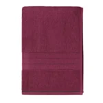 sofrito 100% cotton bath towel wine